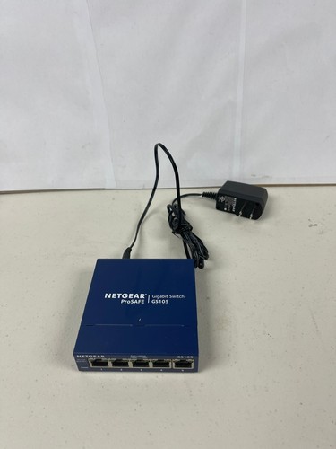 Switch Netgear Prosafe GS105 V5 5 Ports Gigabit – Occasion Avec Alimentation