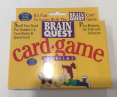 Brain Quest Card Game Grades 1 - 2 The Card Game that Tests your Knowledge