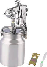 High Pressure Siphon Feed Spray Gun with 1000cc Cup, Nozzle Tip Size 3.0mm...