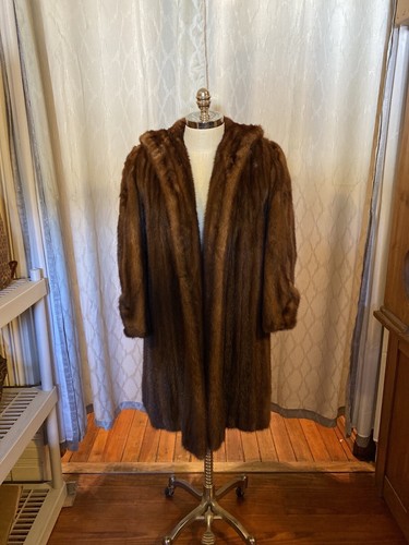 long vintage fur coat