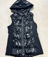Zella Puffer Hooded Zip Vest Size 10/12