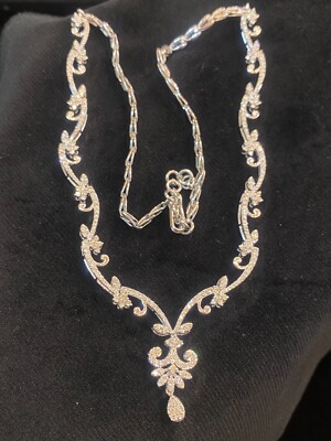 Collier En Or Rose 14K Avec Diamants 4,72 Cts - Rond Brillant - Mariage