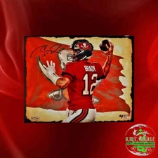 *NFL TOM BRADY TAMPA BAY BUCCANEERS SIGNED AUTOGRAPHED 20X24 LIMITED EDITION #12