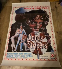 CANDY STRIPERS - ORIGINAL FOLDED POSTER - 1978 - AMBER HUNT