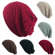 Cable Knit Beanie Slouchy hat for women  men warm  cozy stylish chunky cap 
