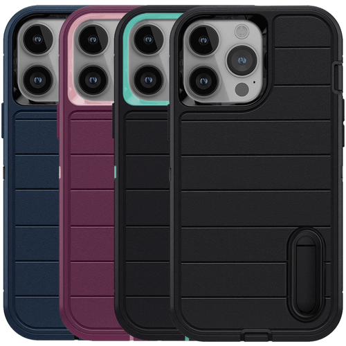 For iPhone 13 Pro Max Shockproof Heavy Duty Kickstand Rugged Phone Case Cover