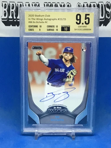 MLB 2020 Stadium Club In The Wings Autographs #15/15 Bo Bichette RC GEM MINT 9.5