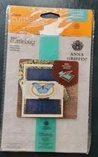 NEW - Anna Griffin Embossing folders CANE PAISLEY. Set of 2- Comb-SHIP!