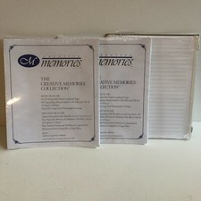 Creative Memories 8 x 10 White Single Side Ruled Refill Pages RCM-10R 14 Sheets