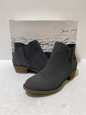 Kensie Gerona Dark Gray Women's Casual Short Ankle Boots Size 8 New With Box
