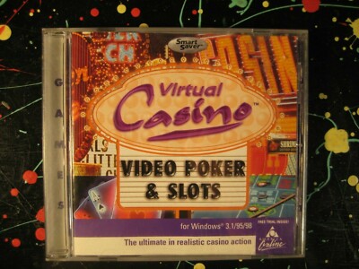 Smart Saver Virtual Casino Video Poker and Slots Win 3.1/95/98 PC CDROM Game