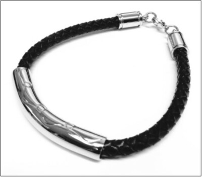 Feuerbestattung Asche Schmuck Andenken Armband Urne ''Silberband'' GRAVIERBAR*