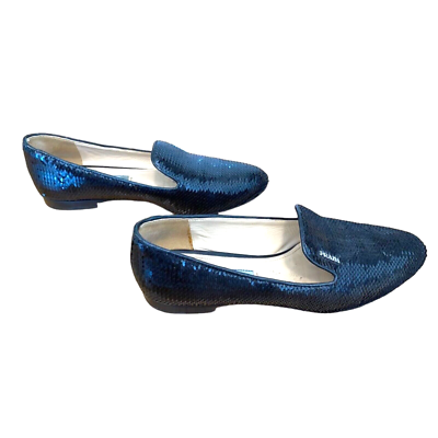 Prada Sequin Loafers PRADA Camouflage Sequin Paillettes Loafers | eBay main image 3