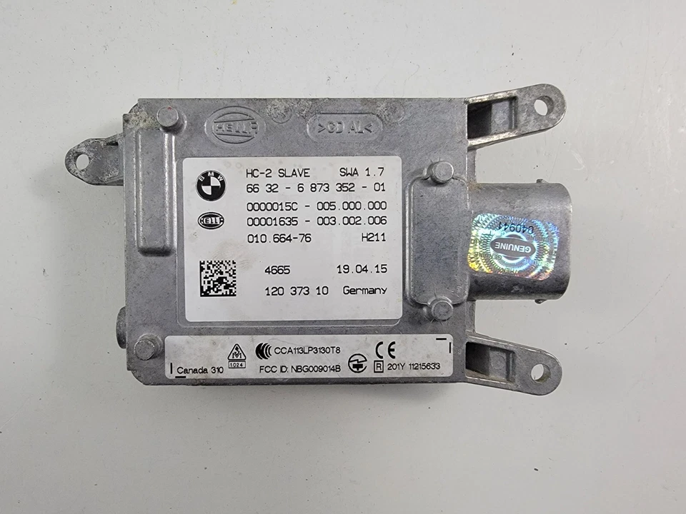 Sensor de salida de carril derecho BMW X3 X4 X5 X6 punto ciego esclavo 6873352 2013-2017 Foto 3 de 4