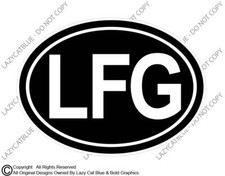 LFG Decal Sticker Lets F*** Go Im With Her Tim Walz Kamala Harris 2024 Brat MALA
