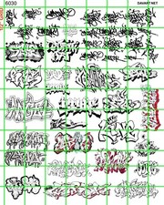 6030 DAVES SCALE DECALS CUSTOM B/W TAGGING GR...