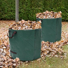 2-Pack 400L/106Gallon Lawn Garden Bags Reusable Yard Leaf Waste Bags-Storage Bag