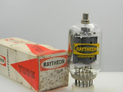 Raytheon USA 6GV5 NOS NIB 100% Grey Plate Side ''O'' Getter Serious Tubes S403