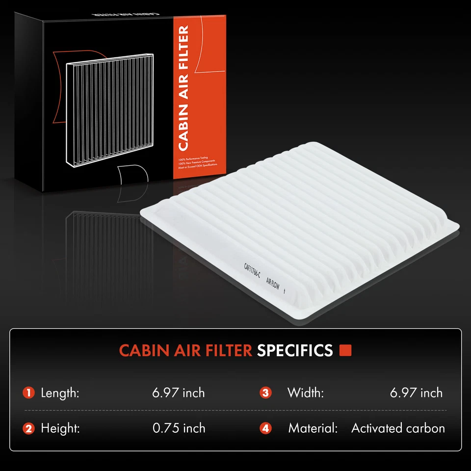 2x Filtro de aire de cabina para Mitsubishi Mirage 14-22 Mirage G4 Dodge Attitude L3 1,2 L Foto 2 de 4