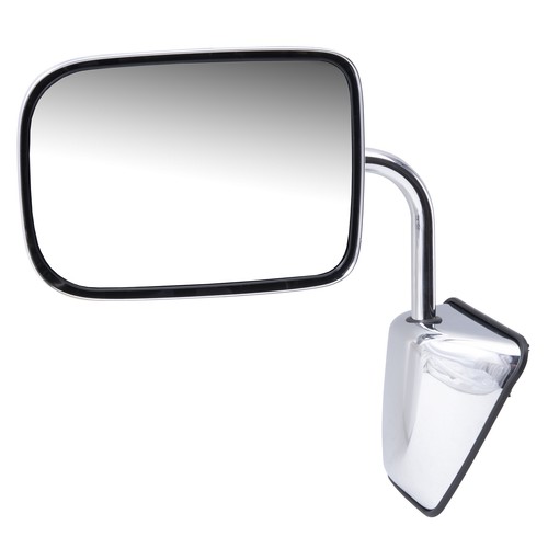 Manual Mirror for 88-93 Dodge Ram Pickup Ramcharger Drivers Side Chrome 55074999