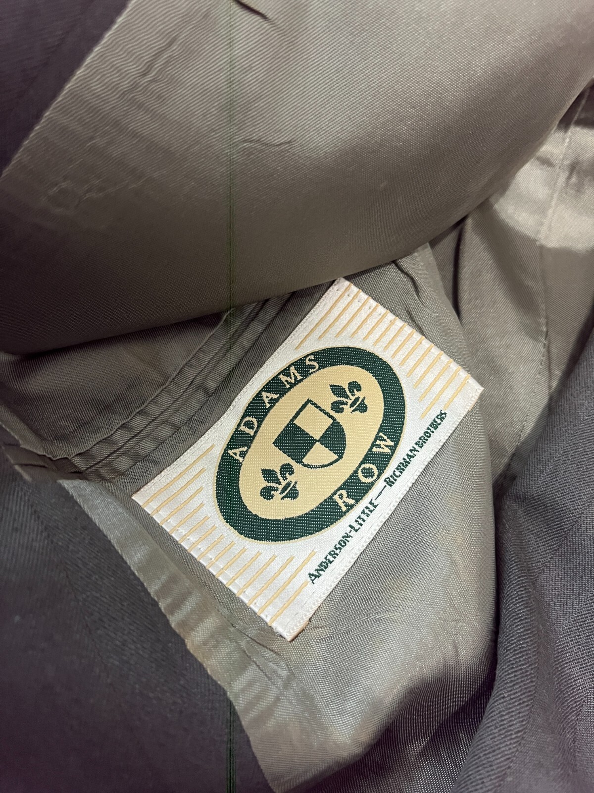 FILA Cappotto sportivo uomo Adams Row taglia 44R grigio poli lana due bottoni blazer giacca