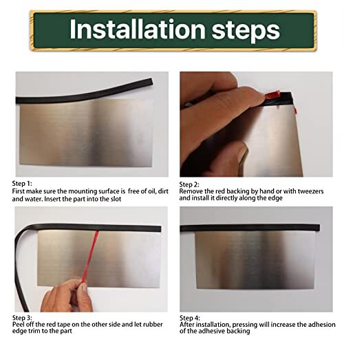 Rubber Edge Trim SelfAdhesive U Channel Edge Trim Sheet Metal Edge