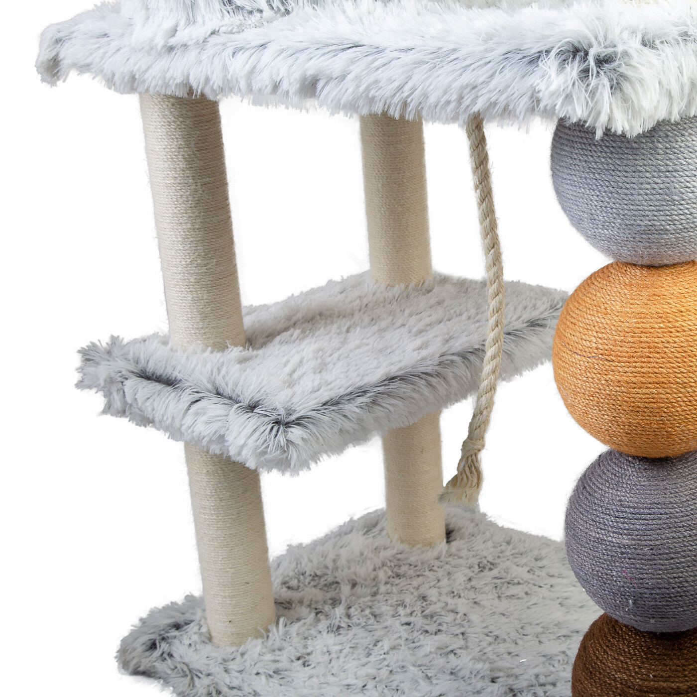 Tiragraffi Rosso 71 Cm Con Piattaforma E Palla Giocattolo – Albero Per Gatti Resistente E Stabile