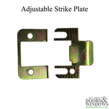 Adjustable Strike Plate For Single & Double Doors Yellow Dichromate Strike Plate