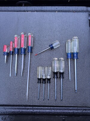 Sears Craftsman USA Double Line 13pc Screwdriver Set Rare 1970s 