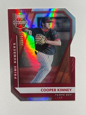 2021 Elite Extra Edition Prime Numbers B Die-Cut #34 Cooper Kinney /126 Rays