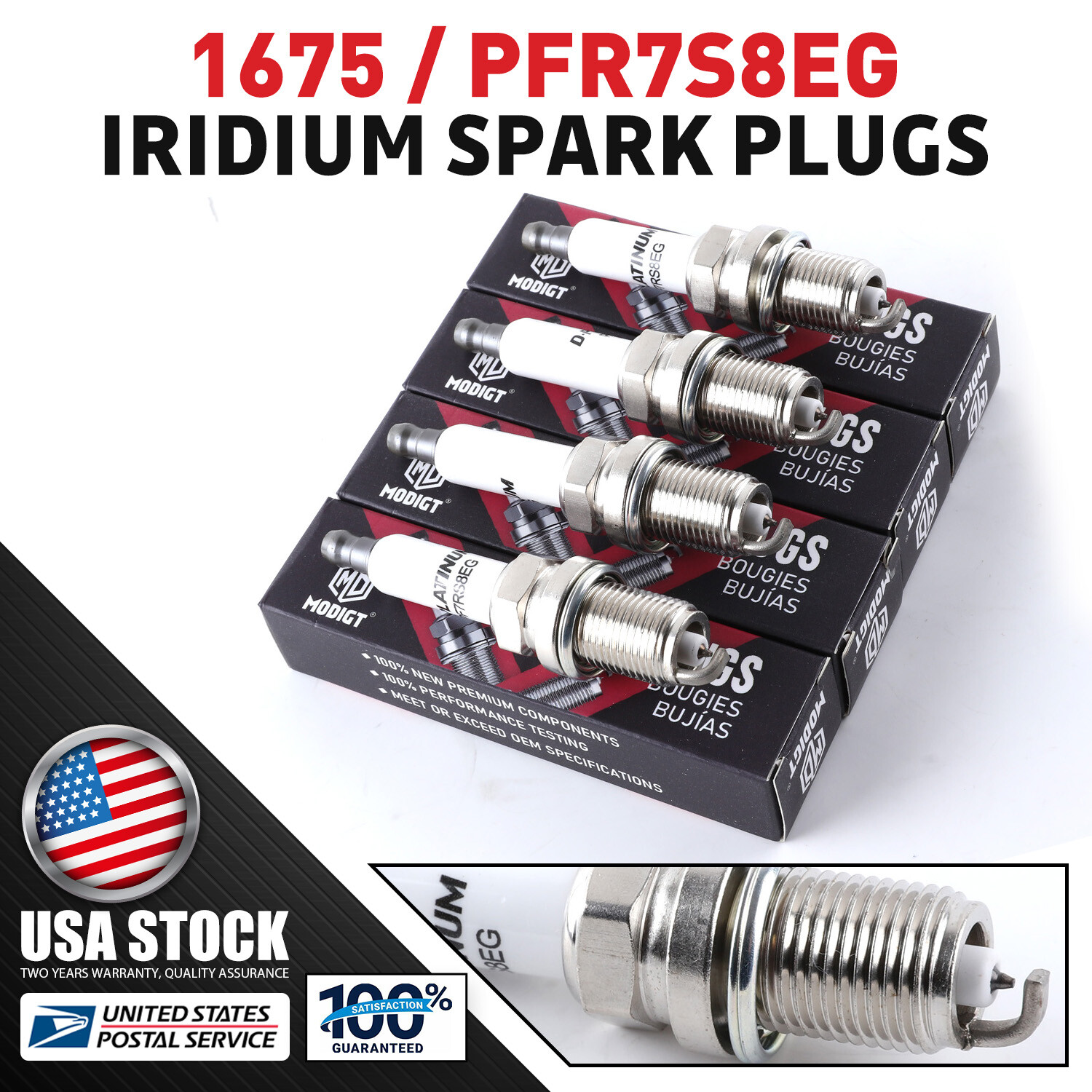 4Pcs OEM Quality Platinum Spark Plugs 06H905601A Set FR5KPP332S for VW AUDI NEW