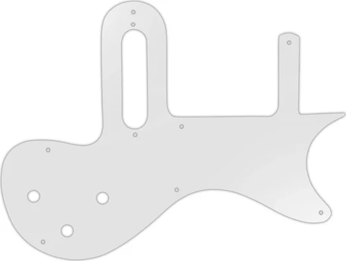 WD Custom Pickguard For Gibson 1 Pickup Melody Maker #22 Translucent Milk White