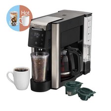 DUAL COFFEE MAKER K-Cups & Ground w/12 Cup Ca...