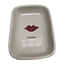 Rae Dunn Makeup Tray Authentic Magenta Artisan Collection Charm Lips Printed