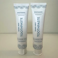 2 Pack Trader Joe's Anticavity Toothpaste Fluoride Free Whitening Peppermint