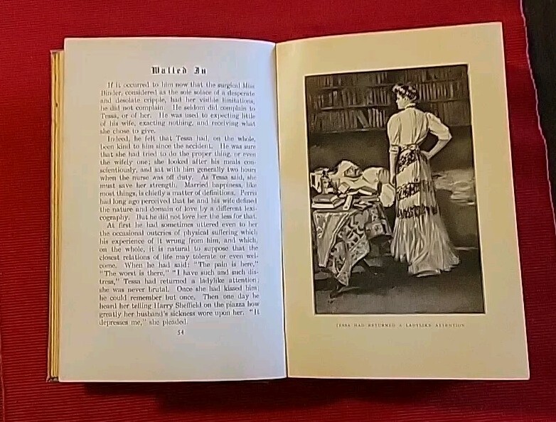 Walled In 1907 by Elizabeth Stuart Phelps 1st Edition Harper & Bros
