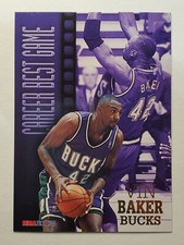 1996-97 Hoops #328 Vin Baker CBG ~ Milwaukee Bucks CAREER BEST GAME