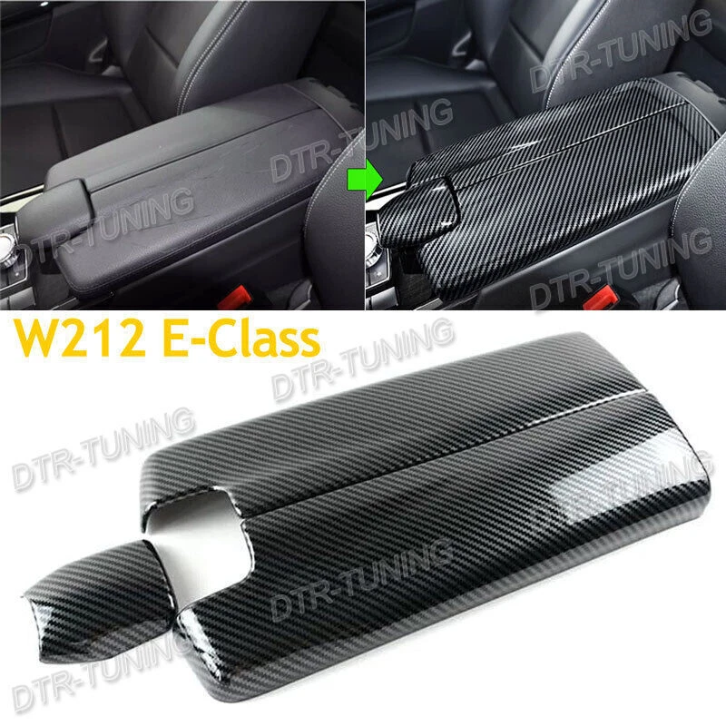 Carbon Fiber Sport Trim Armrest Box Cover For Mercedes CLS 63 AMG W218 2012-2017 - Imagem 3 de 4