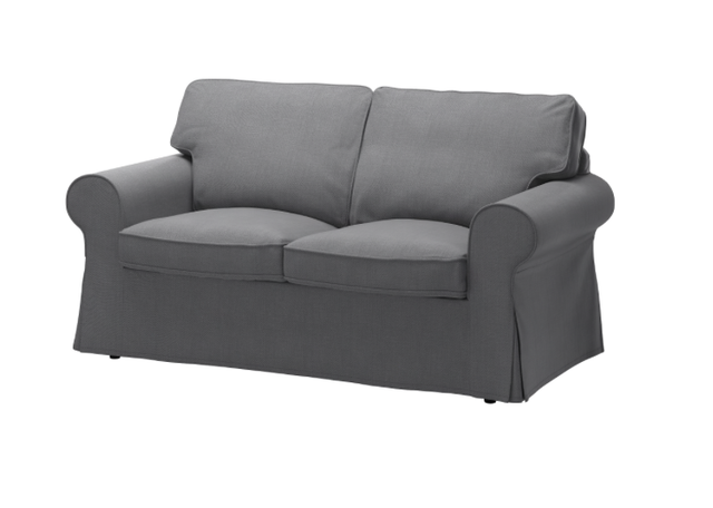 IKEA Ektorb Bezug 2er-sofa Nordvalla dunkelgrau günstig kaufen | eBay