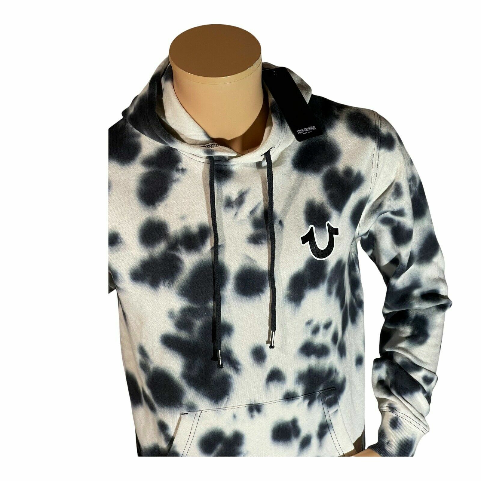 white tie dye sunset pullover hoodie 