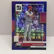 2022 Panini Donruss Baseball Zack Wheeler Base #220 Holo Purple Parallel