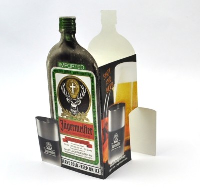 Jägermeister USA Tischaufsteller Shot and a Beer! Ice Cold Shots!