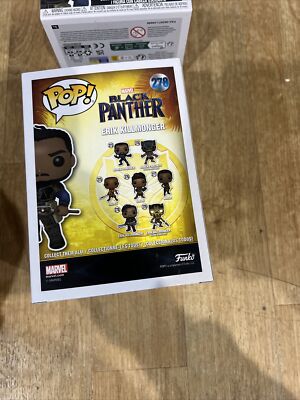 Funko Pop! Marvel: Black Panther – Erik Killmonger (Variante Chase 1/6) Figura In Vinile Da Collezione, 9,5 Cm