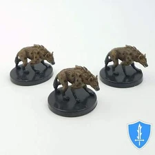 Hyena x3 - Ruins of Lastwall #6 Pathfinder Battles D&D Miniature
