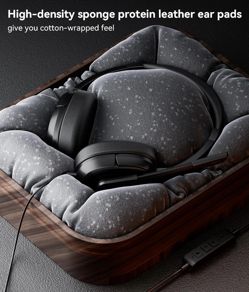 Headset with Mic, Computer Headset with Microphone, USB Headset with Microphone, - Image 3 of 4