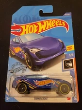 2019 Hot Wheels #192 HW Race Team 1/5 GRAND CROSS Blue New WORLDWIDE Slight bend