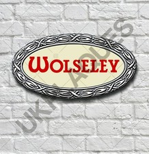 WOLSELEY ABZEICHEN EMBLEM 2FT GARAGE WANDSCHILD PLAKETTE CLASSIC VINTAGE WERKSTATT