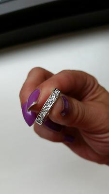 Tiffany & Co PT950 Platinum Diamond Channel Band Ring .65 TCW