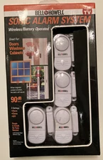 Bell and Howell Sonic Alarm System Wireless Battery Operated 90dB See Video 