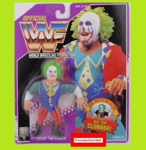 Hasbro Official Figure Doink 1994 Violet Card Wres...